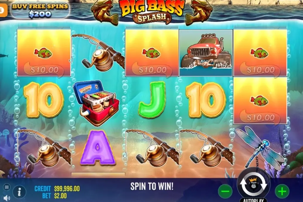 Демонстрационная версия Big Bass Splash