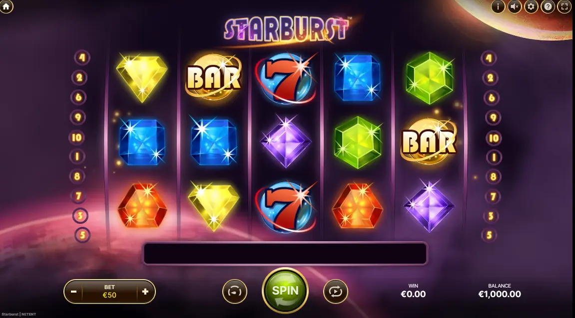 Игровая механика и структура Starburst