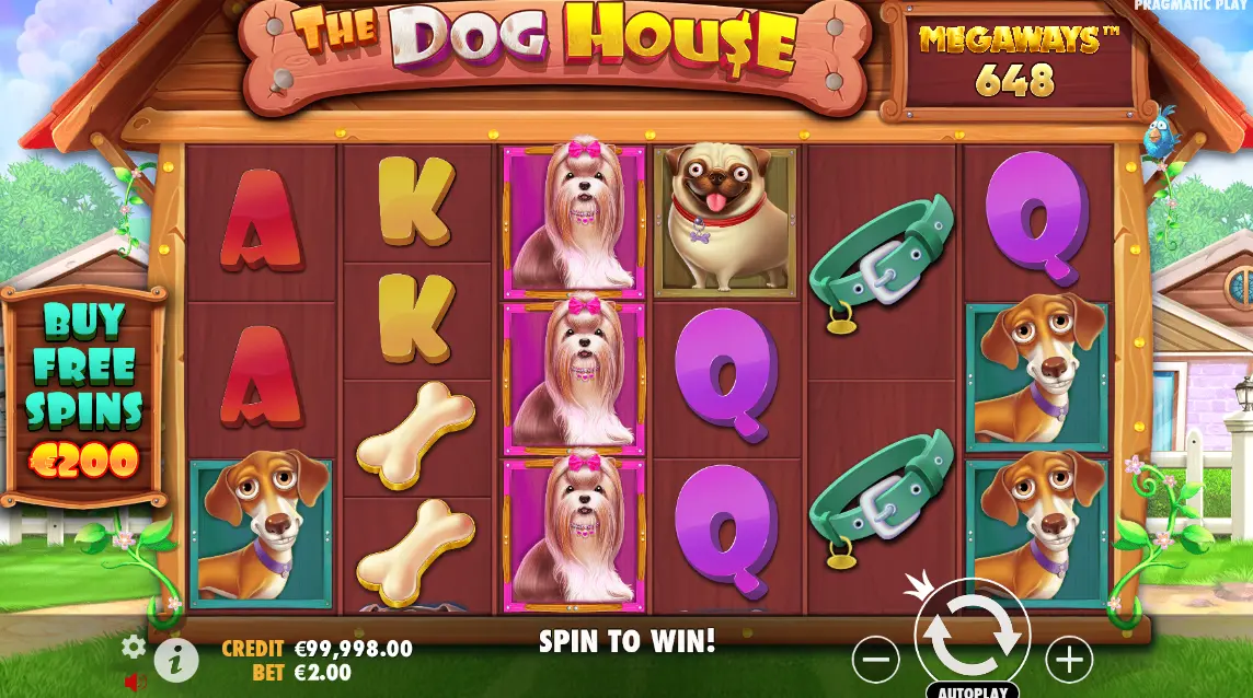 Символы и собачья тематика The Dog House Megaways