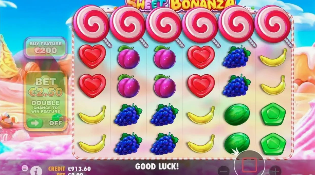 Символы и тематическое оформление Sweet Bonanza
