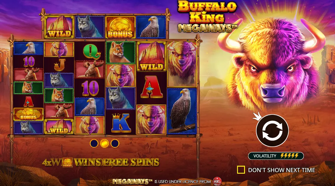 Техническая спецификация Buffalo King Megaways Техническая спецификация Buffalo King Megaways
